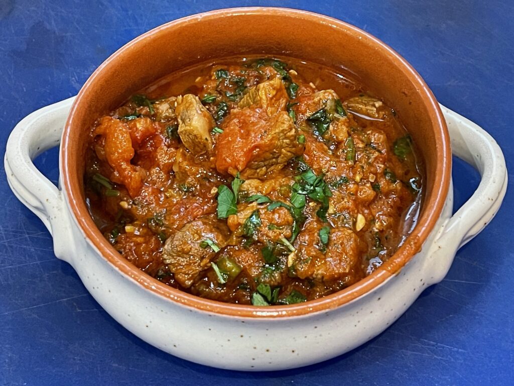 Georgian Beef Stew and Tomatoes